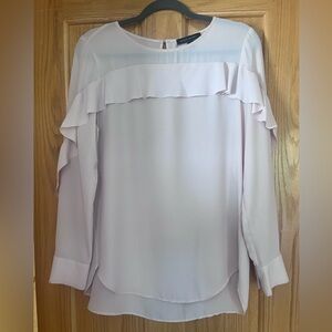 Banana Republic Soft Pink Ruffled Blouse